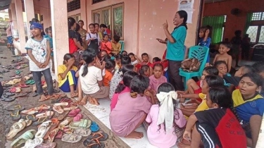 Distribusikan Bantuan kepada Korban Erupsi Gunung Lewotobi, Perindo: Dipastikan Tepat Sasaran