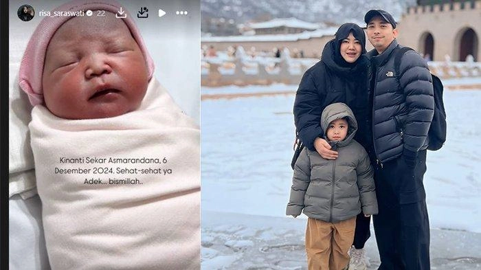Risa Saraswati Melahirkan Anak Kedua, Diberi Nama Kinanti Sekar Asmarandana
