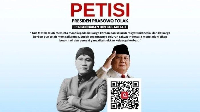 Kini Muncul Petisi Penolakan Pengunduran Diri Gus Miftah