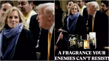 Donald Trump Rilis Produk Parfum Jelang Natal, Pakai Istri Joe Biden sebagai Alat Promosinya