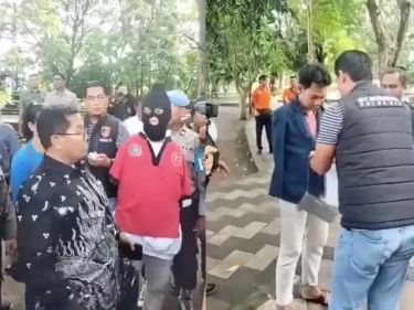Agus Buntung Kenakan Penutup Wajah saat Rekonstruksi 49 Adegan Dugaan Kasus Asusila, Malu?