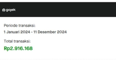 Cara Buat GoJek Wrapped 2024, Bisa Cek Riwayat Transaksi Pengeluaran Selama Setahun Terakhir