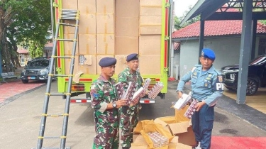 TNI AL Gagalkan Penyelundupan 348.800 Bungkus Rokok Ilegal di Pelabuhan Merak