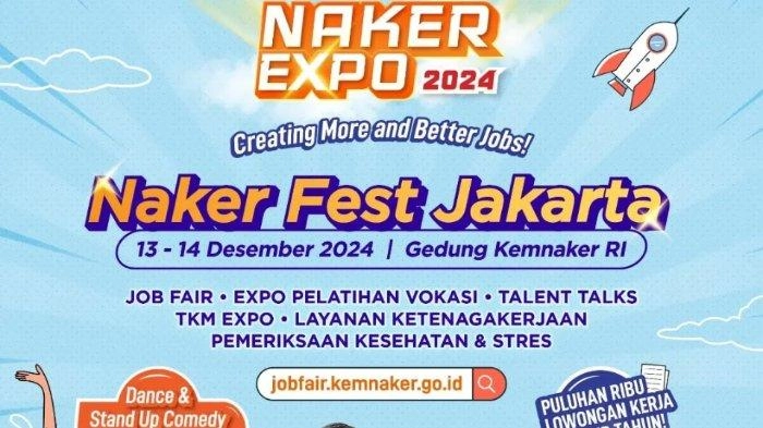 Naker Fest Jakarta Digelar Mulai Hari ini, Tersedia Ribuan Lowongan Kerja di Akhir Tahun