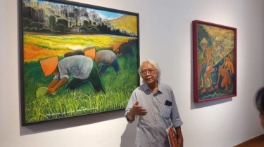 Pelukis Yos Suprapto Menggugat Kedaulatan Pangan Lewat Pameran Tunggal di Galeri Nasional