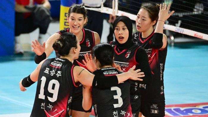 Hasil Liga Voli Putri Korea: Red Sparks Solid, Megawati Cs Gasak IBK Altos Skor 3-0