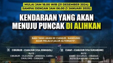 Rekayasa Lalu Lintas Puncak Bogor saat Malam Tahun Baru 31 Desember 2024