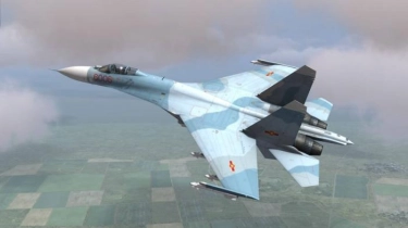 Rusia Tembak Jatuh Jet Tempur Su-27 Ukraina