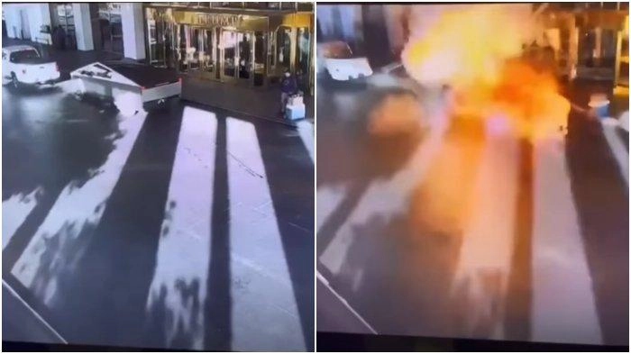 Update Ledakan Cybertruck di Trump Hotel, Polisi Sebut Mobil Dijejali Kembang Api dan Tabung Elpiji