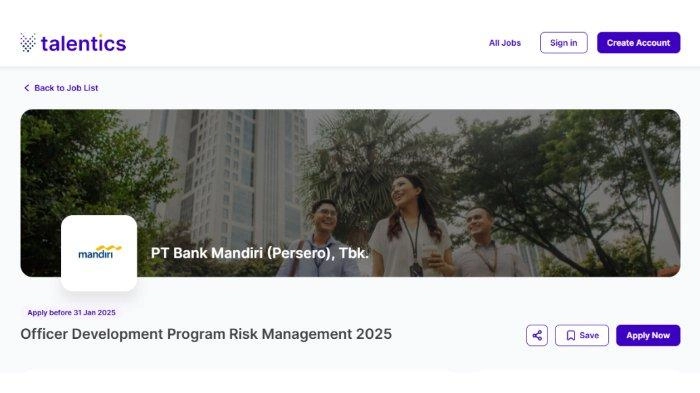 Lowongan Kerja BUMN Januari 2025, Ada Bank Mandiri dan Pos Indonesia