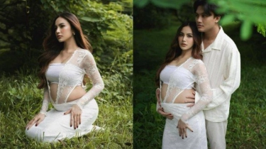 Mahalini Pamer Foto Perut Buncit Tengah Hamil, Rizky Febian Minta Doa untuk sang Istri