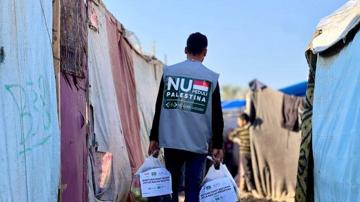PBNU Distribusikan Bantuan Paket Sayuran untuk 250 Keluarga di Gaza Palestina