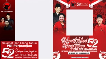 Link Twibbon HUT PDIP Ke-52 Tahun 2025, Lengkap Beserta Cara Membuatnya
