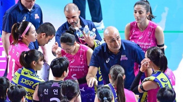 Gaduh Wasit Liga Voli Korea Diklaim Tak Adil, Pelatih Pink Spiders Curhat Jadi Korban