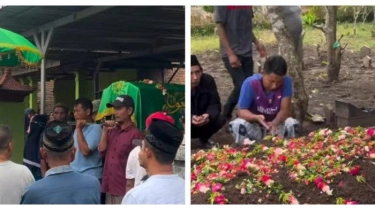 Ledakan di Rumah Aiptu Maryudi, Jenazah Guru Ngaji dan Anaknya Dimakamkan di TPU Desa Sumolawang