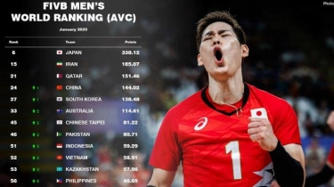 Ranking Timnas Indonesia di Voli Dunia FIVB: Sektor Putra Naik 3 Tangga, Tim Putri 10 Besar Asia