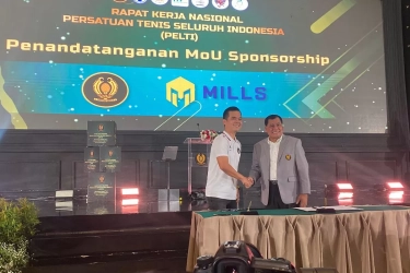 PP Pelti Resmi Bekerja Sama dengan Mills Demi Perkembangan Tenis Indonesia