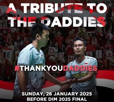 PBSI Beri Penghormatan Terakhir untuk Pasangan Legendaris Hendra/Ahsan di  Final Indonesia Masters 2025