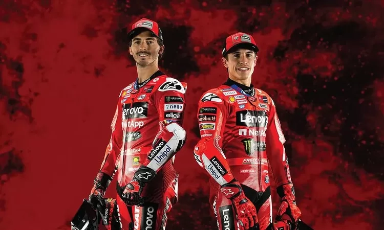 Rivalitas Francesco Bagnaia dan Marc Marquez, Kini Bersatu di Ducati Lenovo MotoGP 2025