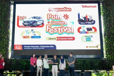 Telkomsel Umumkan Pemenang Hadiah Poin Gembira Festival Akhir Tahun 2024