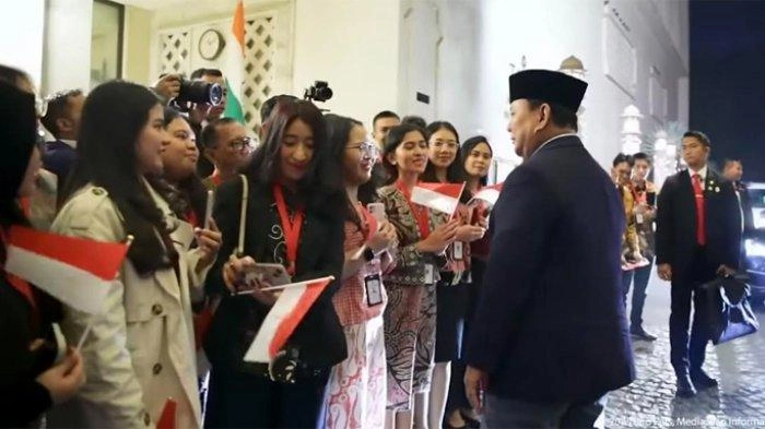 Kedatangan Prabowo di India Disambut Mahasiswa Indonesia: 'Auranya Luar biasa, Lebih Berwibawa'