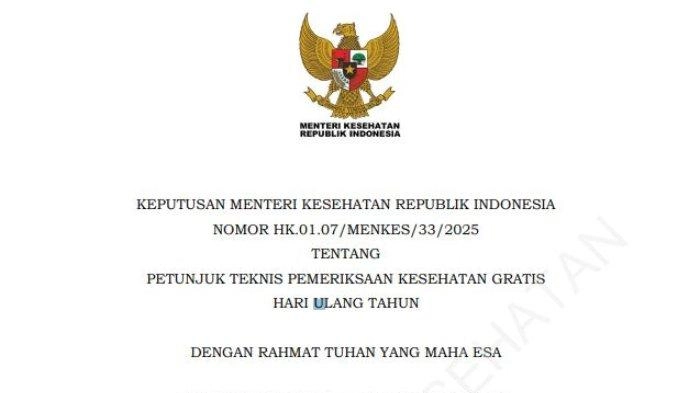 Kemenkes Rilis Petunjuk Teknis Pemeriksaan Kesehatan Gratis yang Akan Dimulai pada Februari 2025