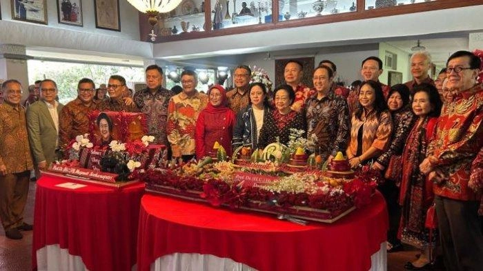 Suasana Perayaan Hari Ulang Tahun Ke-78 Megawati, Dihadiri Eks Panglima TNI hingga Eks Kapolri