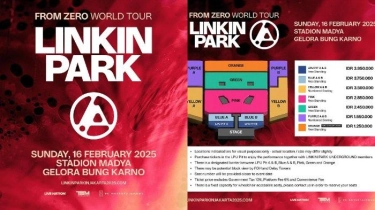 Tiket Tambahan Konser Linkin Park di Jakarta 2025, Harga Lebih Murah Rp 1.250.000, Ini Cara Pesannya