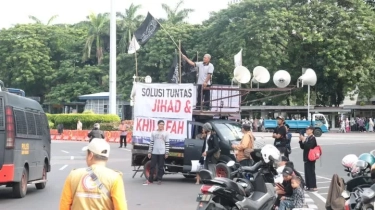 Massa Aksi Bela Palestina Geruduk Kedubes AS : Rekayasa Lalin Disiapkan, Ribuan Aparat Polisi Dikerahkan