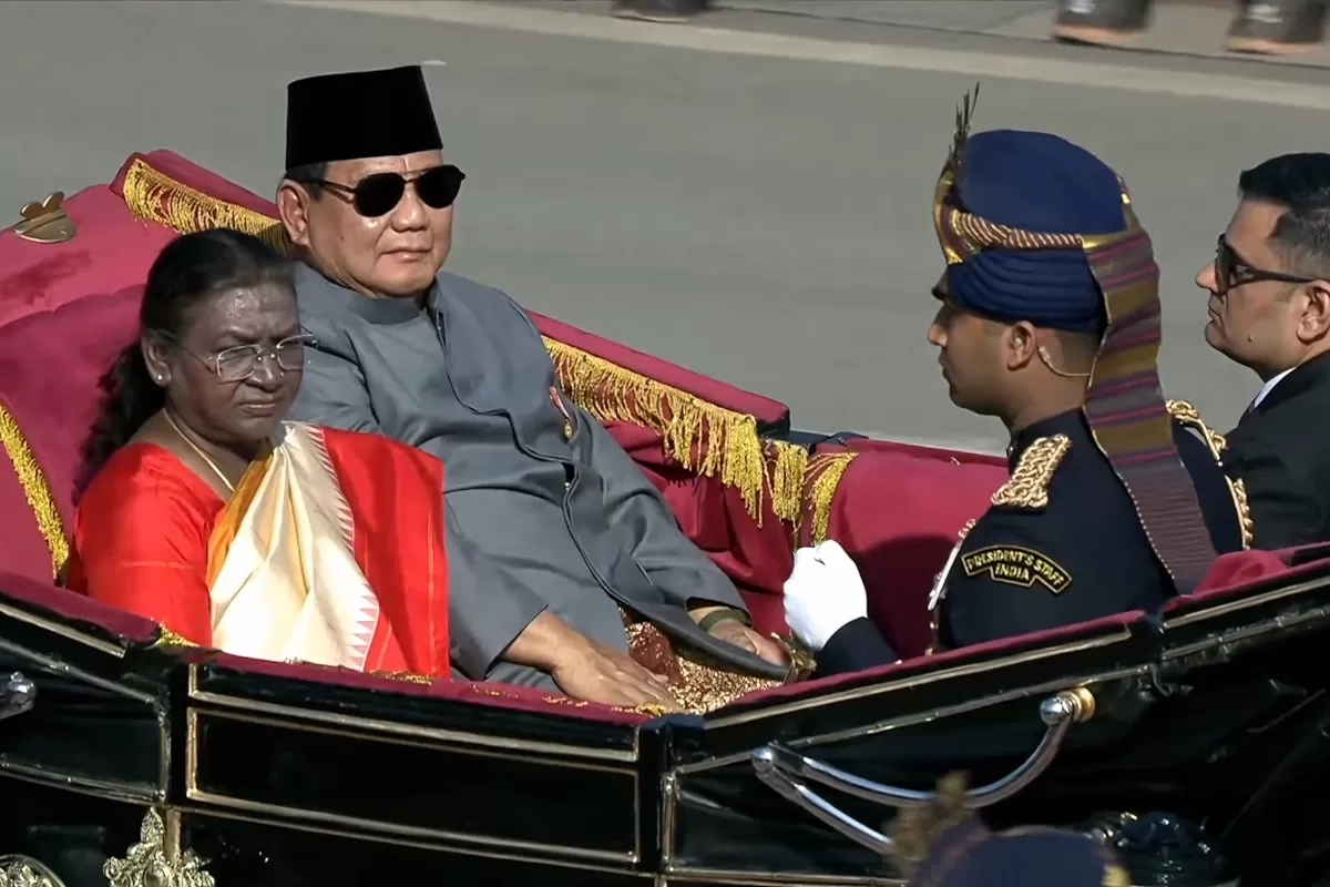 Prabowo Hadiri Parade Hari Republik India, Diantar Kereta Kuda bersama PM India Narendra Modi