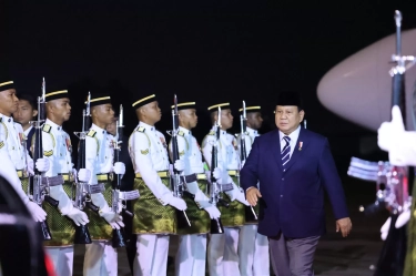 Prabowo Tiba di Malaysia Setelah Kunjungan Kerja dari New Delhi India
