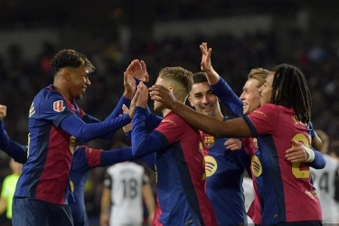 Barcelona Vs Valencia 7-1: Rekor 101 Gol Barca, Hansi Flick di Atas Guardiola