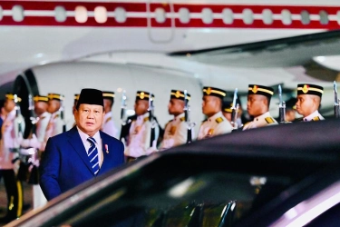 Prabowo Tiba di Malaysia, Disambut Pasukan Jajar Kehormatan