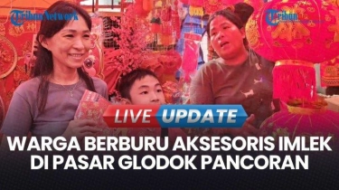 VIDEO Suasana Kawasan Glodok Pancoran, Jakarta Barat Jelang Imlek 2025:  Dipenuhi Pembeli