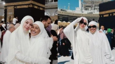 Alyssa Daguise Umrah bareng Ibunda, Kompak Kenakan Pakaian Syari