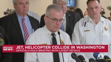 Damkar Washington DC Yakini Tak Ada Korban Selamat di Kecelakaan American Airlines