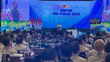 Prabowo di Rapim TNI-Polri: Berani Pakai Pangkat Jenderal Harusnya Berani Beri Nyawa untuk Negara
