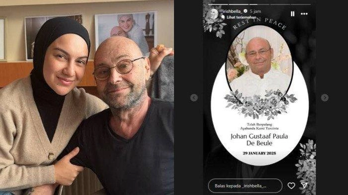 Reaksi Irish Bella Tahu Ayahnya Meninggal, Sakit Lama Johan Gustaaf Tegarkan Hati Istri Haldy Sabri
