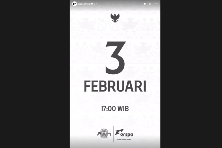 Senin, Jersey Tandang Baru Timnas Indonesia Dirilis