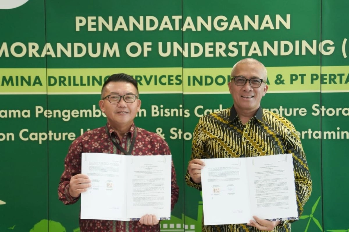 Dua Anak Usaha Pertamina Kerja Sama Pengembangan Teknologi Penangkapan dan Penyimpanan Karbon