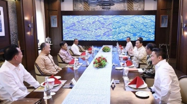 Prabowo Bertemu JK di Istana, Makan Siang Bareng Sambil Bahas soal Gabah Hingga Stok Pangan