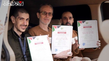 Brigade Al-Qassam Bebaskan 3 Sandera Israel di Jalur Gaza Tengah