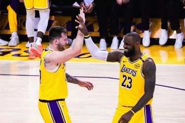 Luka Doncic Jalani Pertandingan Debutnya Bersama LeBron James, Los Angeles Lakers Langsung Hajar Utah Jazz