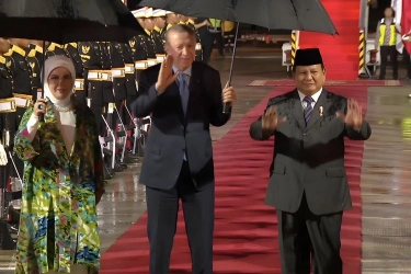 Alasan Prabowo Rela Hujan-hujanan Sambut Erdogan di Halim