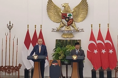 Di Depan Prabowo, Erdogan: Terima Kasih Atas Penyambutan yang Luar Biasa