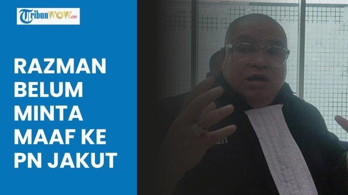 Video Razman Belum Minta Maaf ke PN Jakut, Padahal Aksi Ngamuk di Ruang Sidang Sudah Seminggu