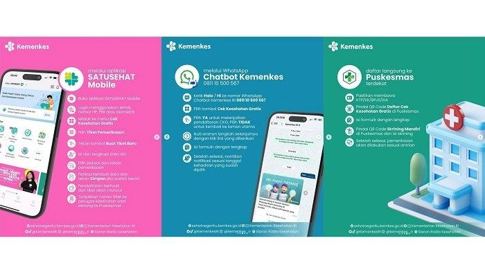 Cara Dapat Tiket Cek Kesehatan Gratis di SATUSEHAT Mobile, WhatsApp, dan Puskesmas