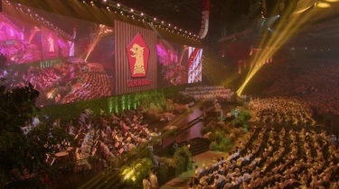 Ratusan Polisi Amankan HUT ke-17 Partai Gerindra di Sentul