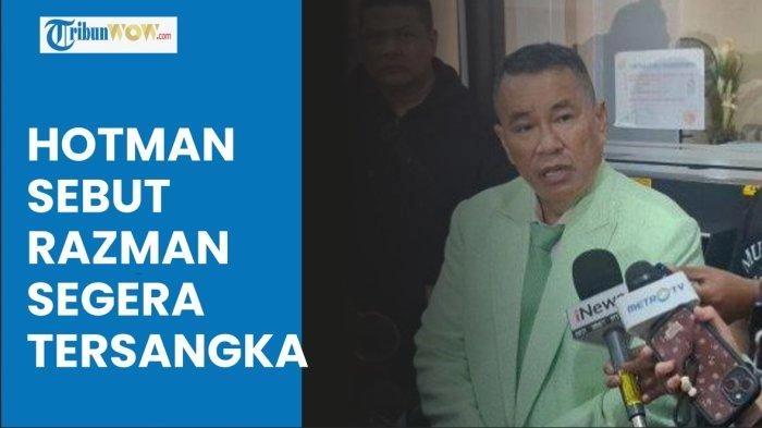 Video Respons Hotman soal Razman Minta Maaf usai Disanksi Buntut Ricuh di Sidang: Segera Tersangka