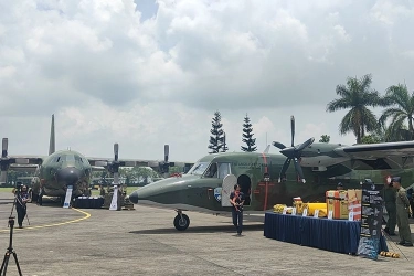 Pesawat Casa TNI AU Mampu Distribusikan MBG jika Diminta Pemerintah